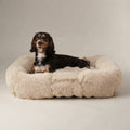 Cozy Plush Square Pet Bed - Warm & Washable Dog/Cat Bed